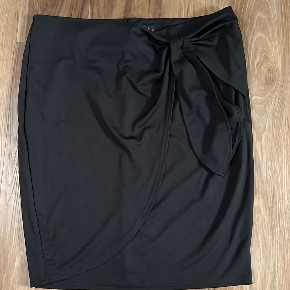Hanna Nikole Faux Wrap Pencil Skirt